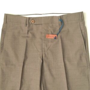 Zanella men's Curtis low rise stretch waist band formal dress pant made in Italy